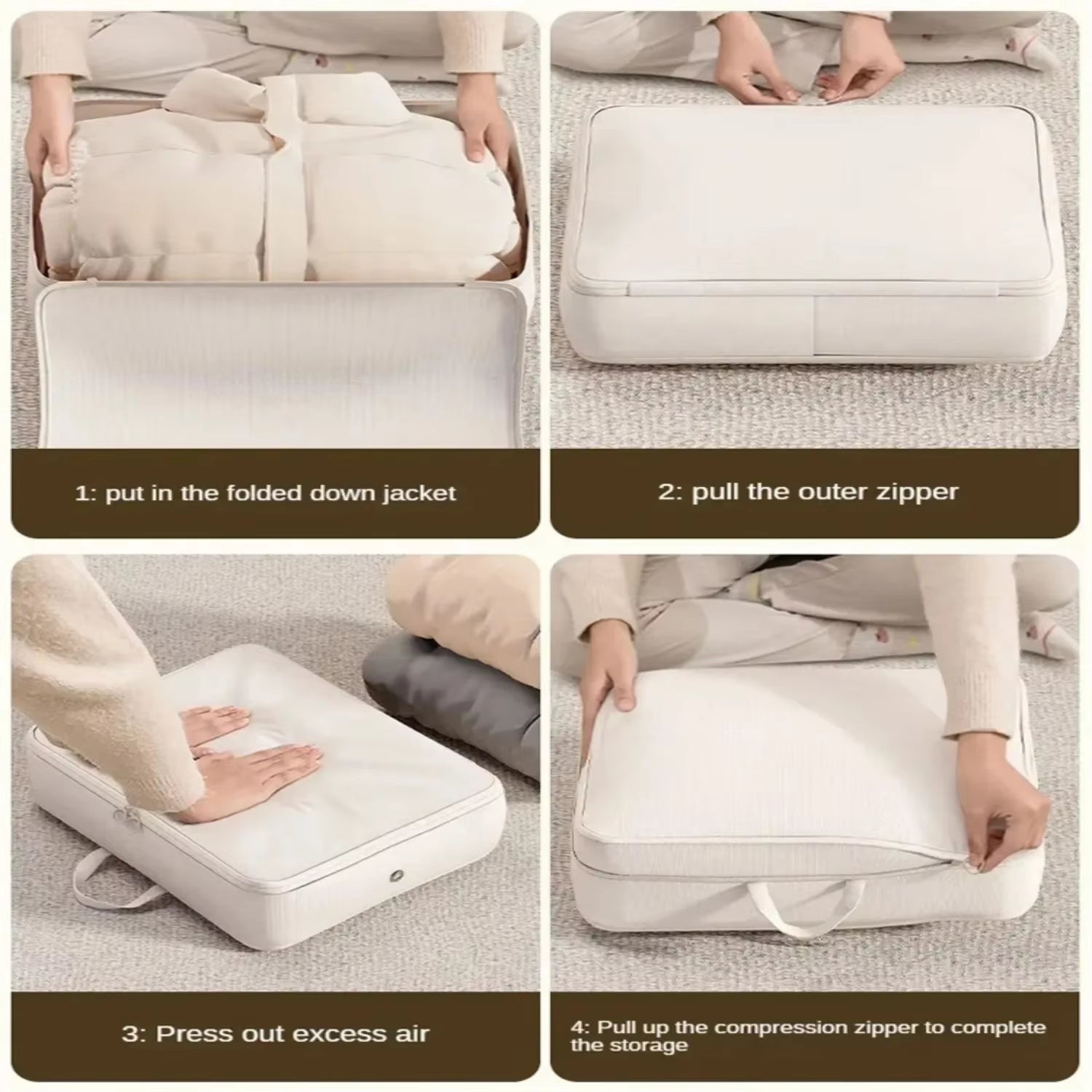 1PCS/SET Compression Packing down Clothes Quilt Storage Foldable Large Capacity Expansion Organizer Bag Capacity Expansion Bag