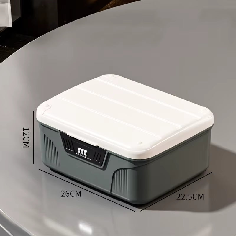 Digital Password Lock Safe Box Passport Medicine Portable Organizer Case Household Cash Jewelry Privacy Security Storage Box