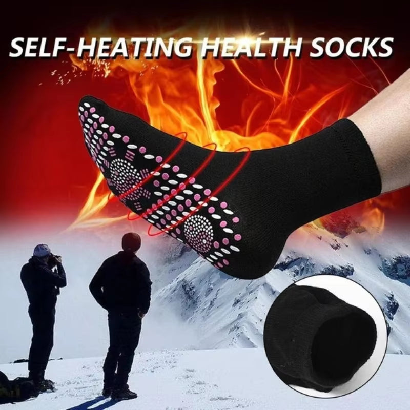 Tourmaline Self-Heating Magnetic Socks Self-Heating Socks Tourmaline Magnetic Therapy Comfortable Winter Warm Massage Socks