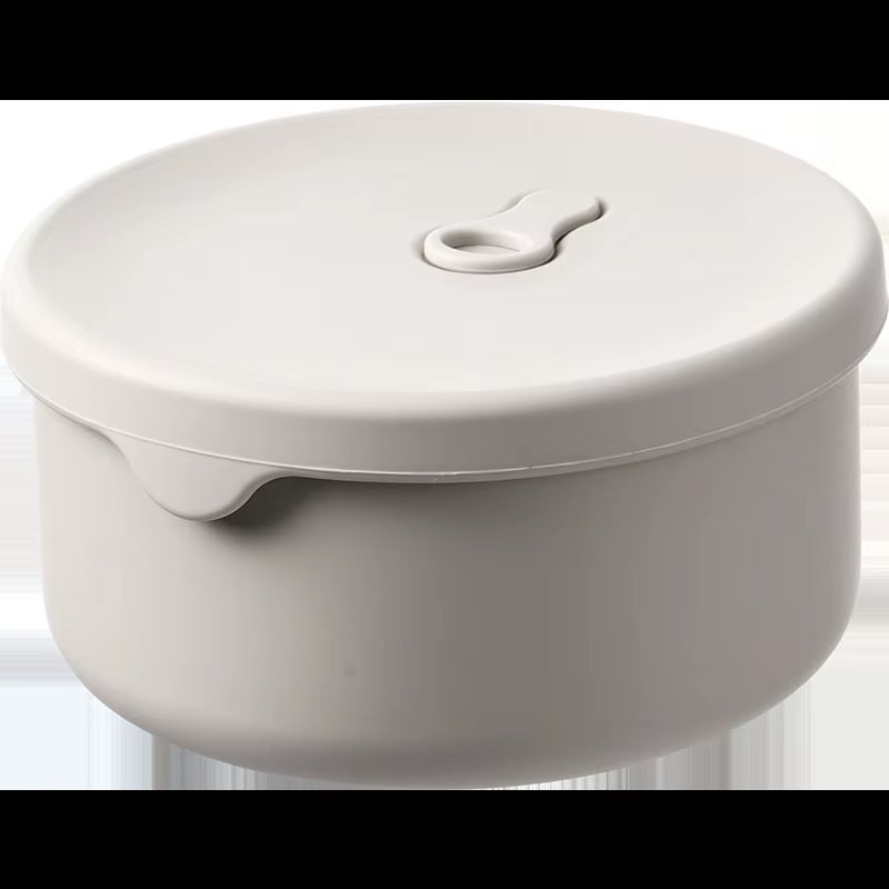 700ML 250ML round Silicone Lunch Box Refrigerator Fresh-Keeping Box Microwave Dishwasher Safe Food Storage Container with Lid