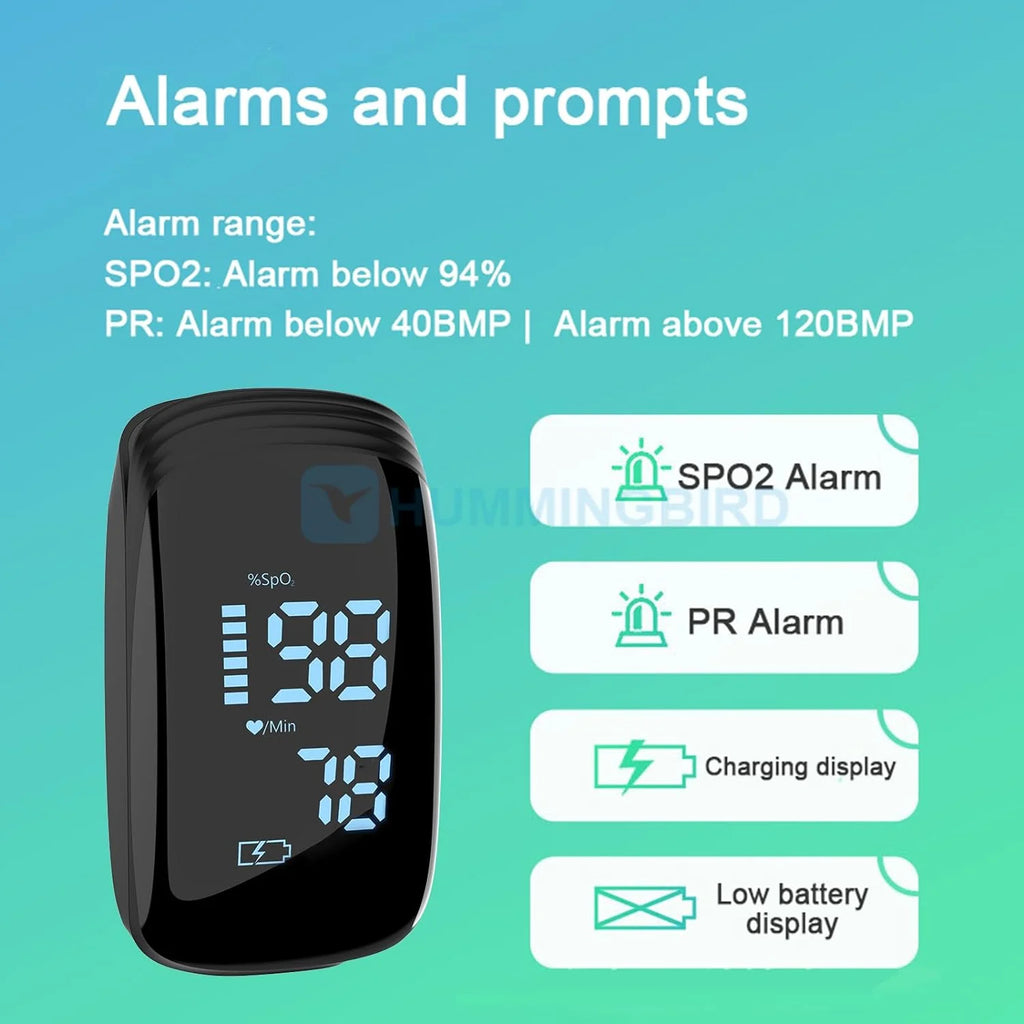 Pulse Oximeter Fingertip, Pulse Oximeter with Rechargeable, Oxygen Meter Finger Pulse Oximeter, Fingertip Blood Oxygen Saturation Monitor Rechargeable, Accurate Fast Spo2 Reading for Sports