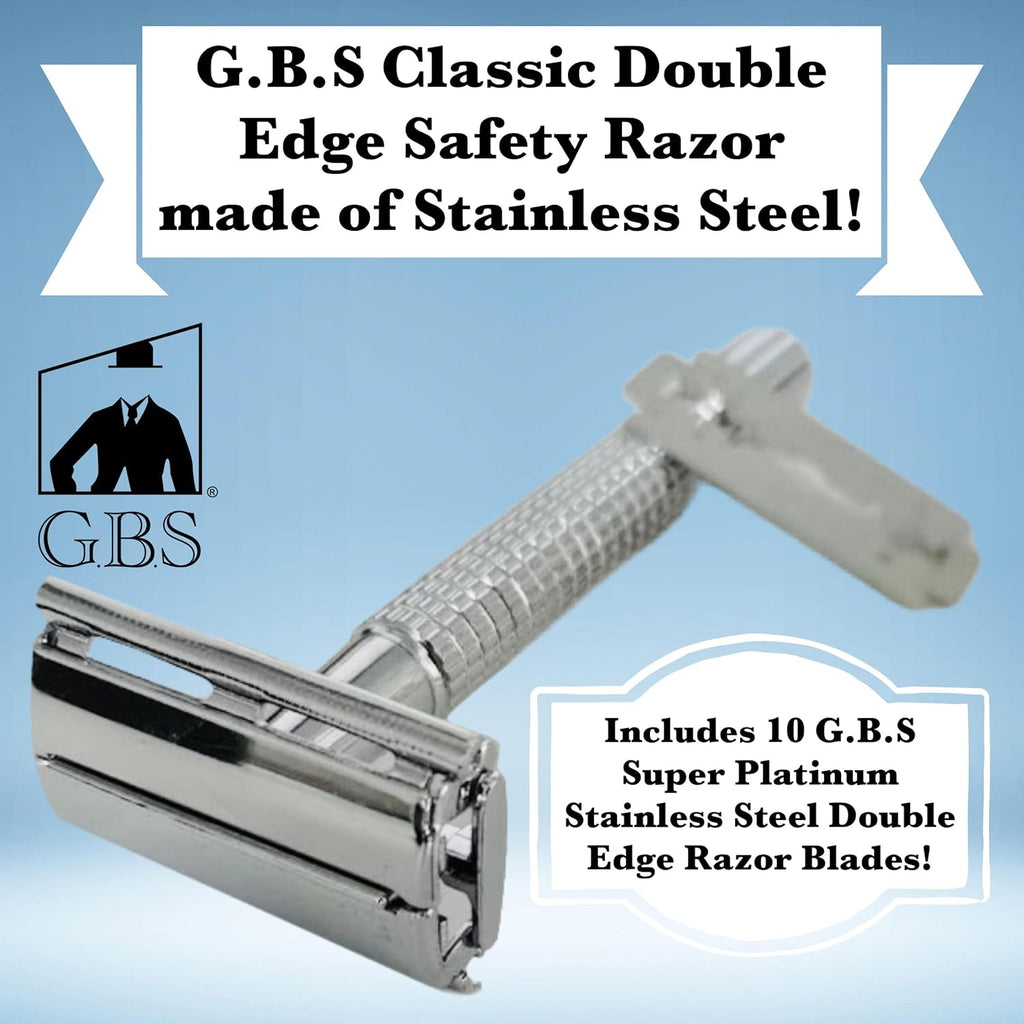 Men'S Shaving Kit - Safety Razor, Sandalwood Cream, Aftershave, Pre-Shave Oil, Brush - Gifts Set