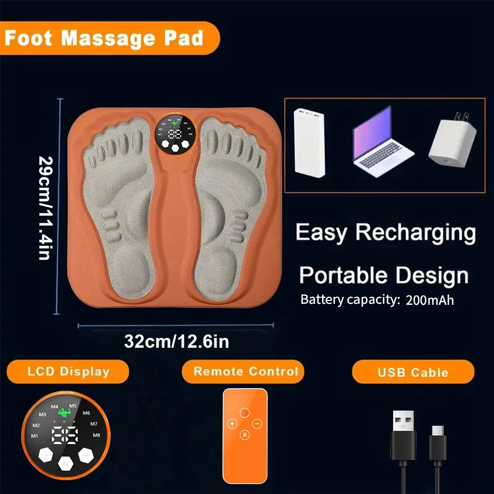 F Remote Feet Massager 3D Smart Foot Massage Pad R8 Modes 29 Levels Foot Relax Muscles Slim Legs Foot Massage Pad