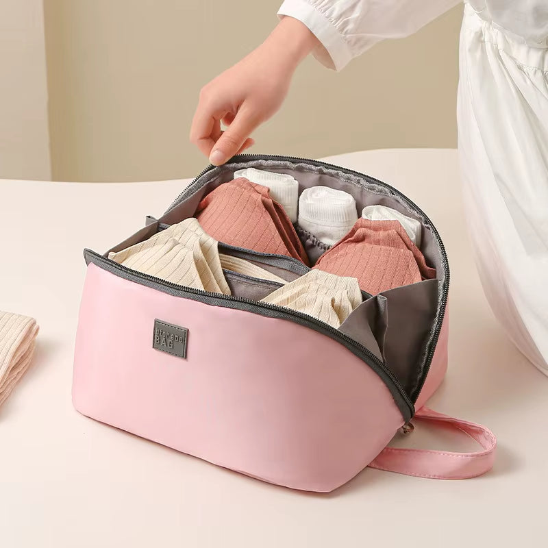 Multifunctional Underwear Storage Bag Travel Clothes Bra Socks Divider Organizer Pouch Women Portable Cosmetic Stuff Washing Bag