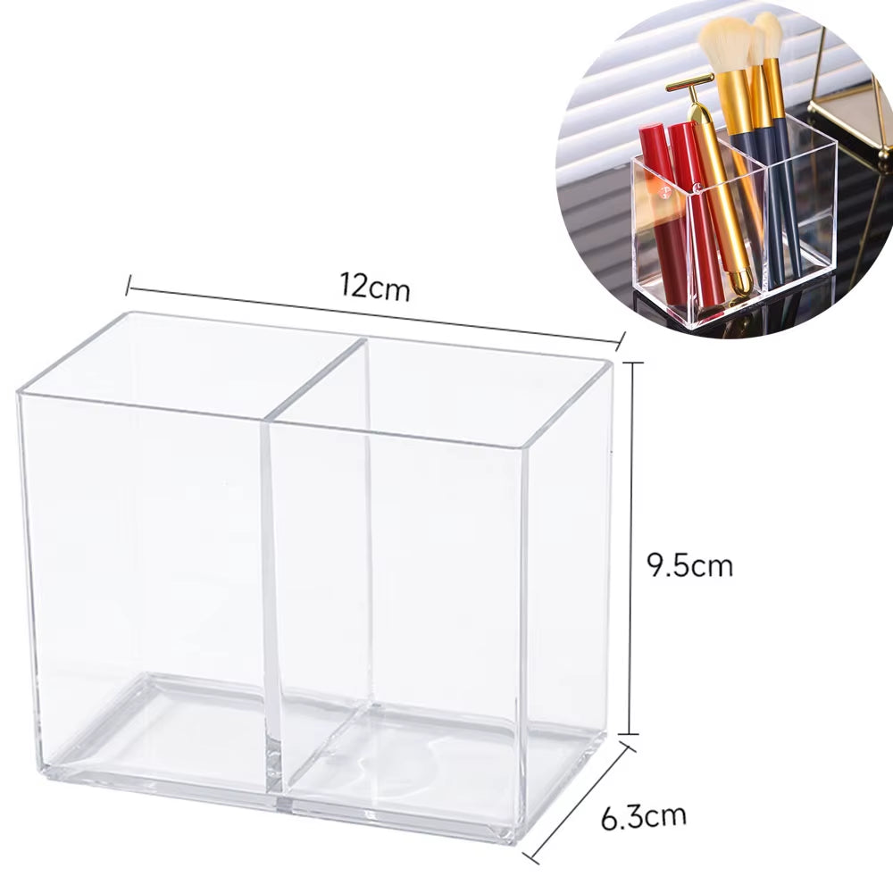 Large 8Girds Makeup Holder Eyeshadow Palette Storage Organizer Cosmetic Case 2In1 Desktop Drawer Storage Box Lipstick Holder