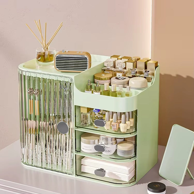 Cosmetics Storage Box Drawer Type Desk Storage Cabinet Dressing Table Sundries Storage Box Lipstick Facial Mask Storage Box