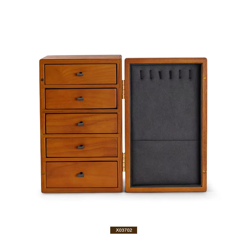 Large Wooden Cabinet Box Jewelry Accessories Organizer Storage Cabinet Jewelry Storage Box Organiser Wood Jewelry Storage