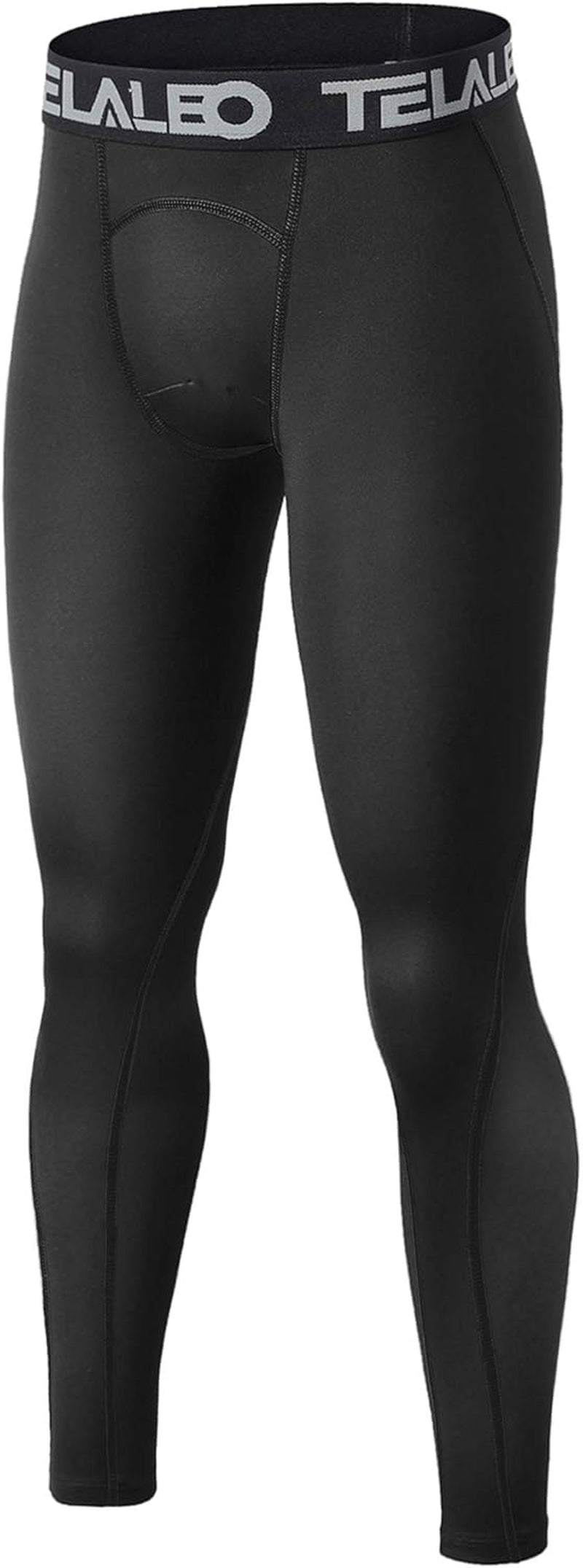 1 or 2 Pack Boys Thermal Compression Leggings Pants Youth Fleece Lined Base Layer Tights Cold Weather Gear