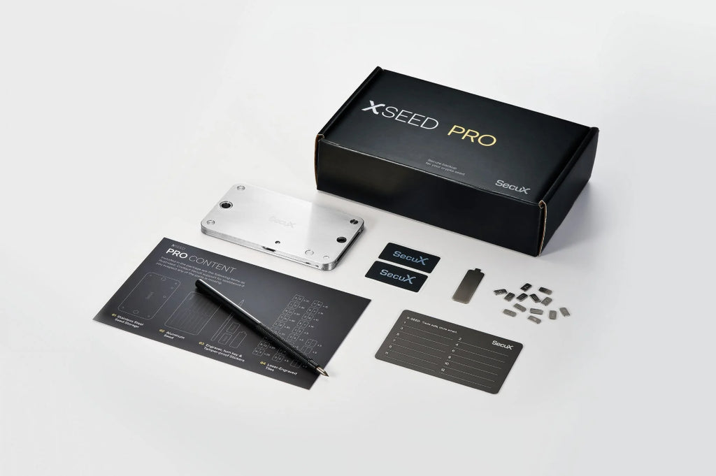 Xseed Pro Indestructible Bitcoin Wallet Crypto Seed Storage Steel Plate