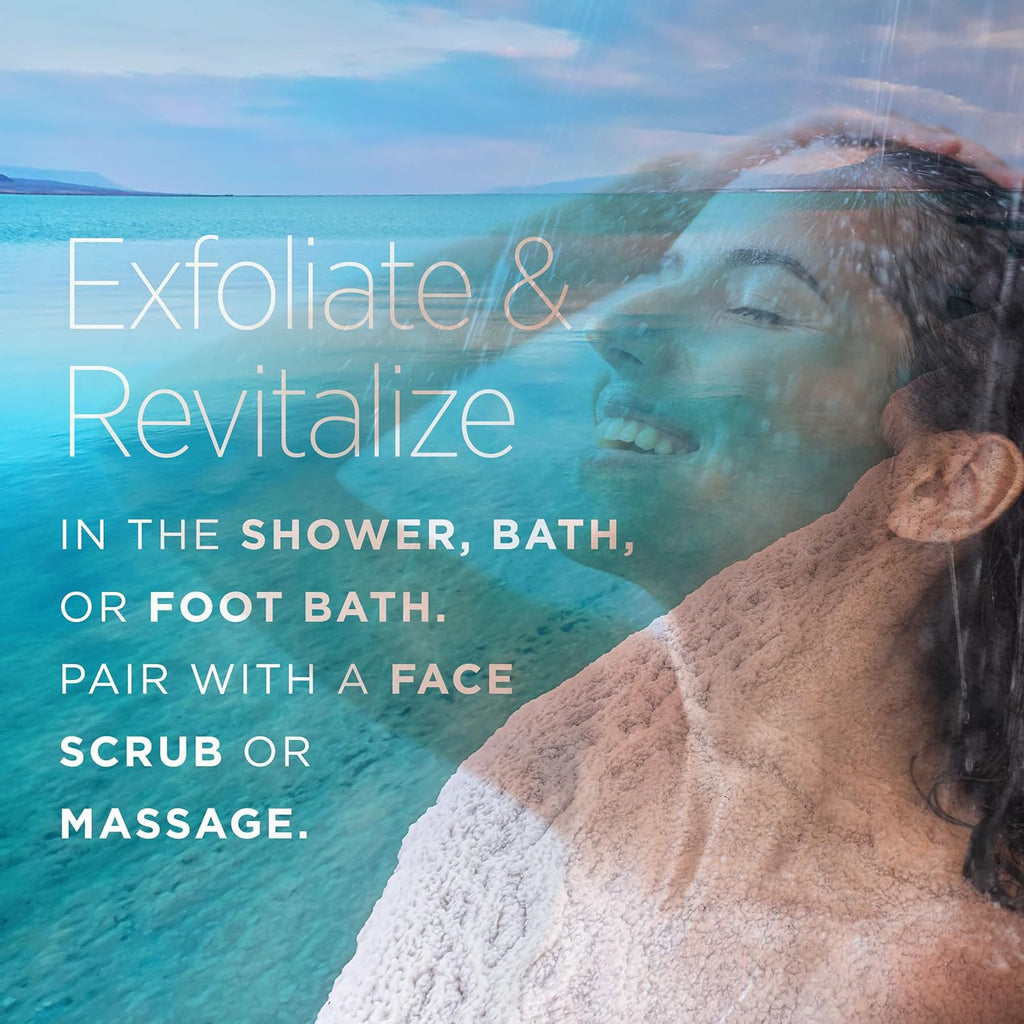 Fine Grain Dead Sea Salt for Bath & Soaking – 2 Lbs, Fast-Dissolving, 100% Pure & Natural, Unscented, Skin-Nourishing Sea Salt