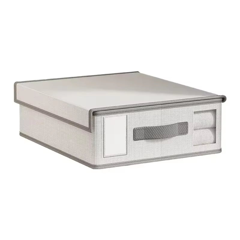 Creative Bed Sheet Storage Box Clothing Fabric Sheet 4-Piece Organizer Wardrobe Blanket Quilt Cover Non-Woven Storage Box