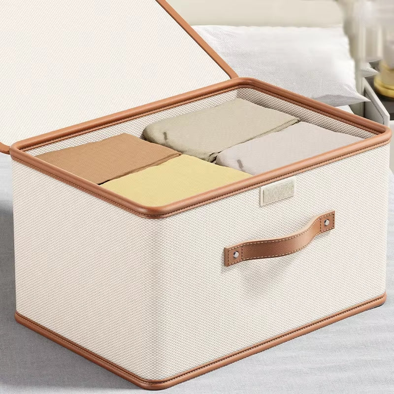 770G Dustproof Storage Box with Lid Large Capacity Foldable Clothes Storage Box Double Thickness Moisture-Proof Storage Box