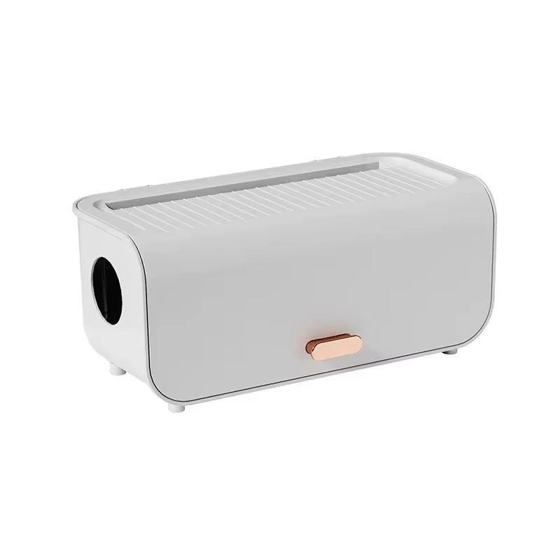 Power Cable Storage Box Desktop Line Storage Case Organizer Box Socket Plug Wireless Wifi Router Board Bracket for Household