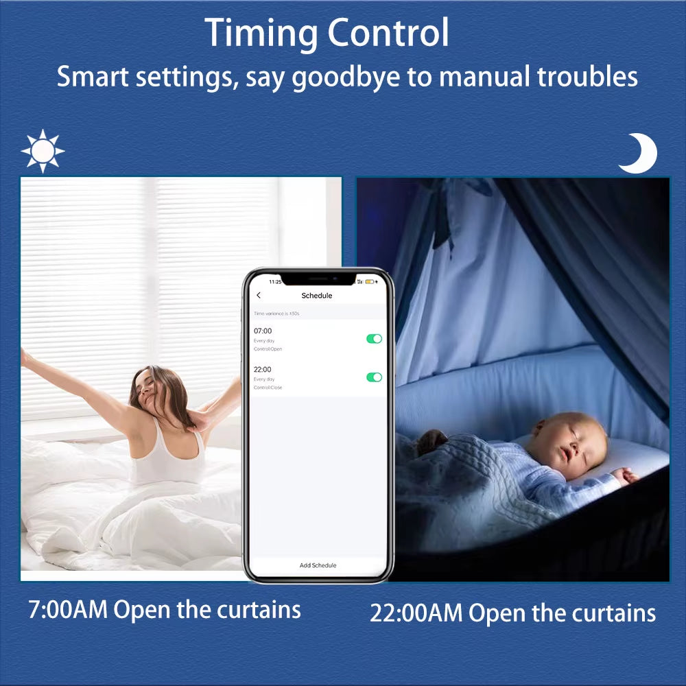 Tuya Zigbee Battery Window Smart Curtains Blinds Roller Motor for 37 38Mm Tube Work Alice Alexa Smart Speaker Home