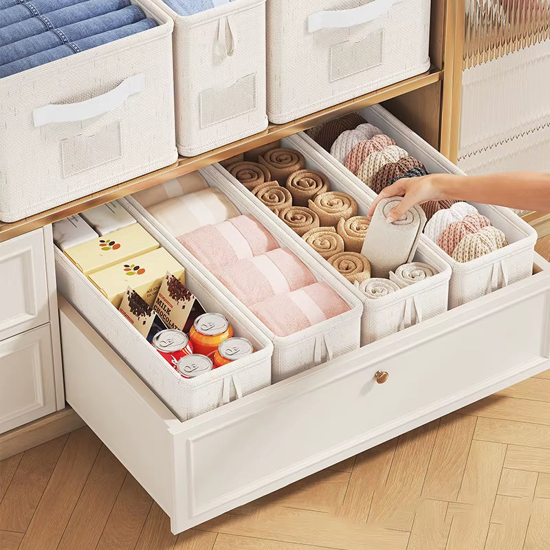 1Pc Wardrobe Clothes Organizer Box Underwear Storage Box Narrow Wardrobe Gaps Storage Basket save Space Durable Organizer Box
