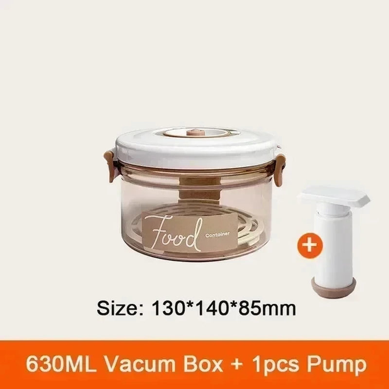 Food Vacuum Storage Box Sealed Kitchen Fresh-Keeping Box Large Capacity Food Transparent Storage Container with Vacuum Pump
