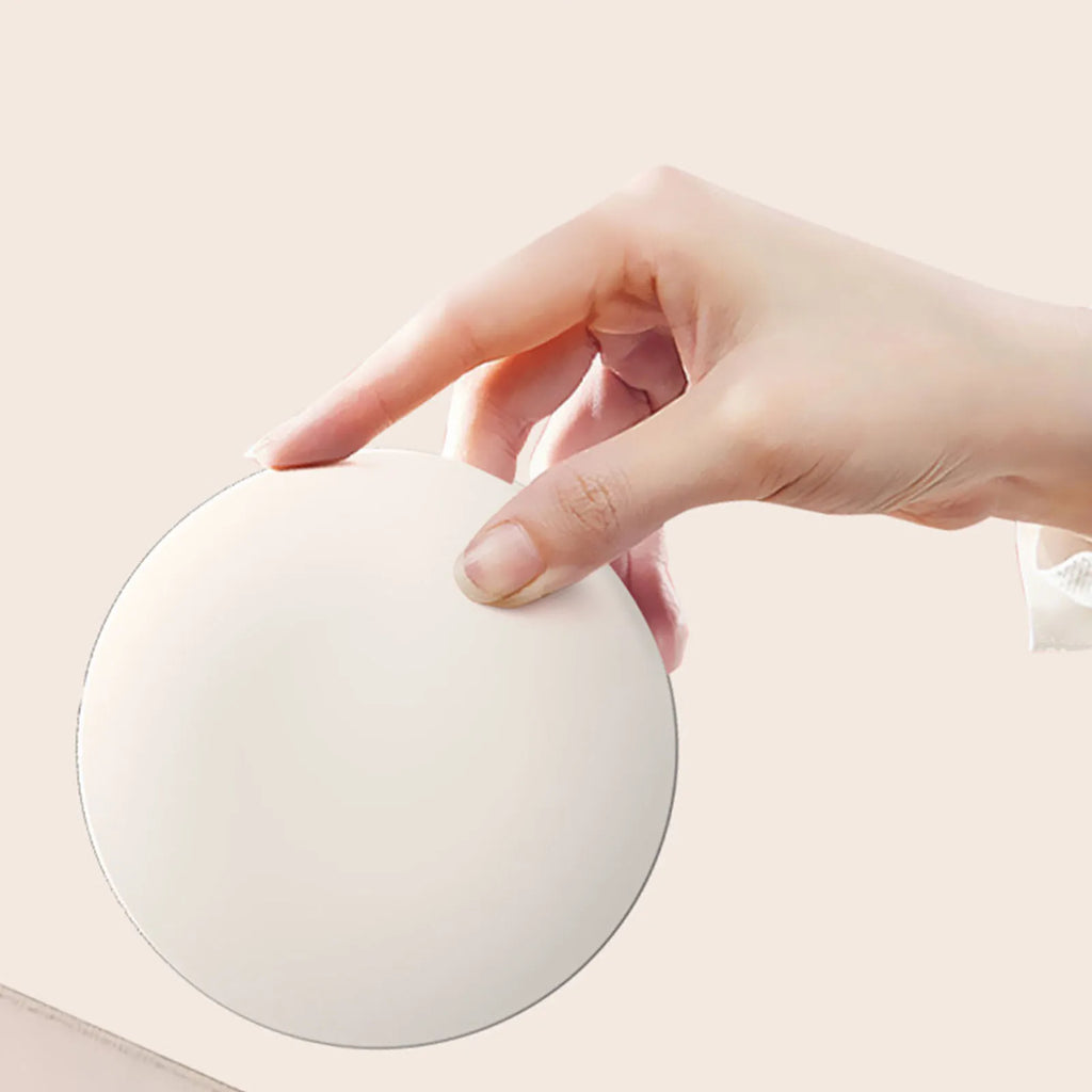 UV Mirror Sunscreen Testing Camera with Light 2X Magnification Travel Makeup 3.5In Pocket Size L