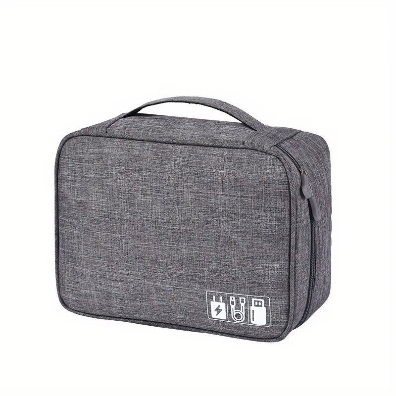 Portable Cable Storage Bag Waterproof Digital Electronic Organizer USB Data Line Charger Plug Storage Bag Travel Cable Organizer