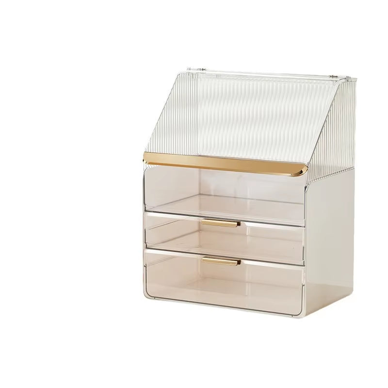 Desktop Makeup Container Drawer Large Box Cosmetic Large Capacity Storage Nail Jewelry Container Sundries Lipstick Organizer