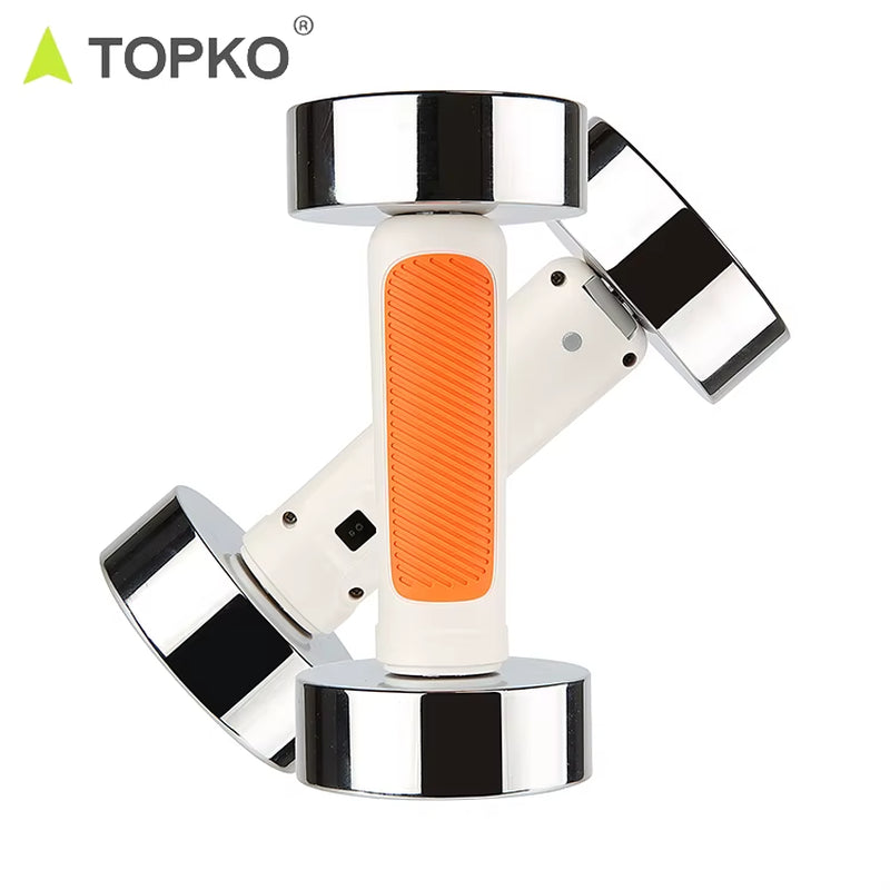 TOPKO Professional Fitness Weightlifting 2.5Kg Women Adjustable Bodybuilding Smart Dumbbell Recharge Steel Dumbbell