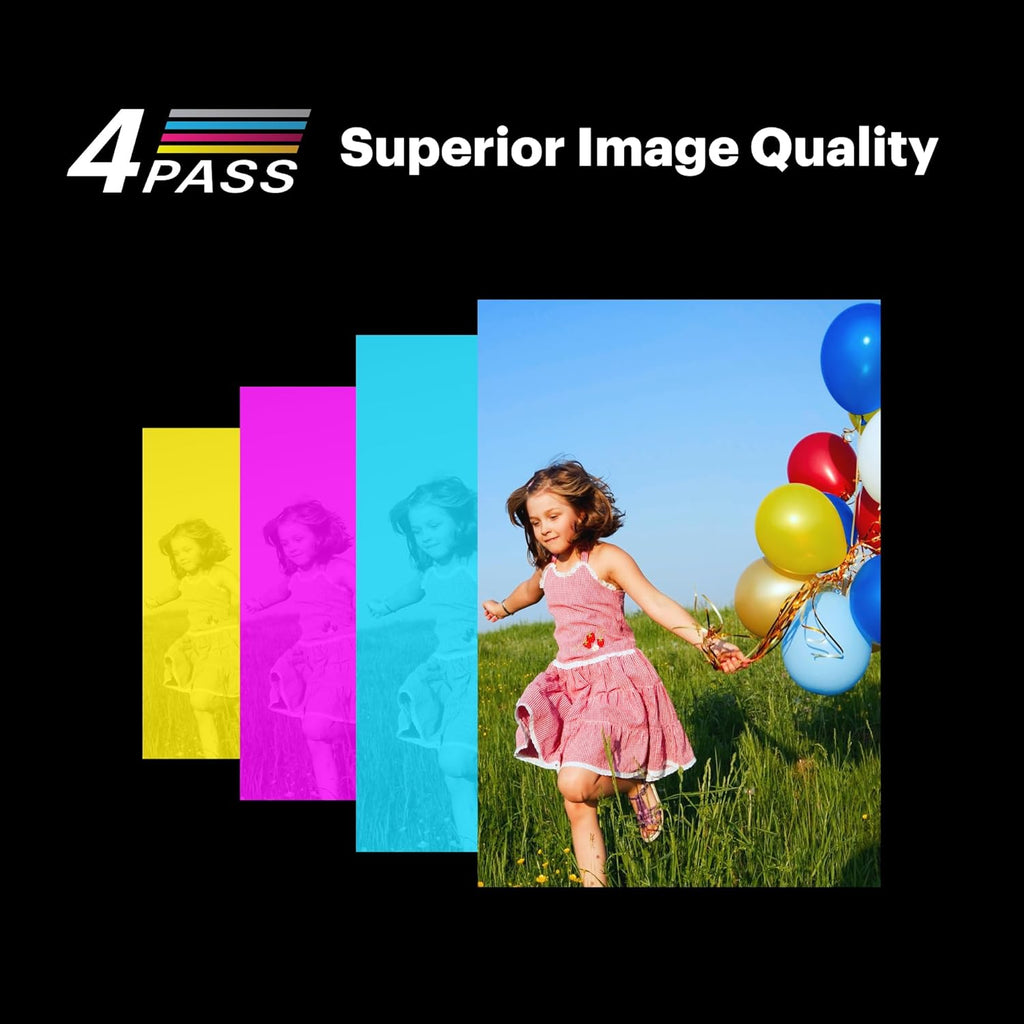 Mini 2 Retro 4PASS Portable Photo Printer, 2.1X3.4 Inches, 38 Sheets Bundle, White