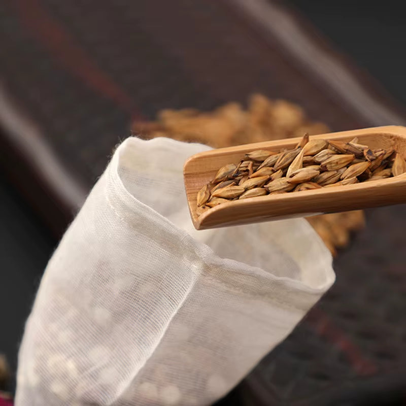 Cotton Gauze Tea Bags 50Pcs Empty Pocket String Bag Reusable for Spice Tea Infuser Soup Teabags Kitchen Accessories Gadgets