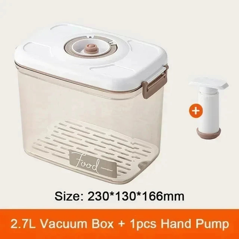 Food Vacuum Storage Box Sealed Kitchen Fresh-Keeping Box Large Capacity Food Transparent Storage Container with Vacuum Pump