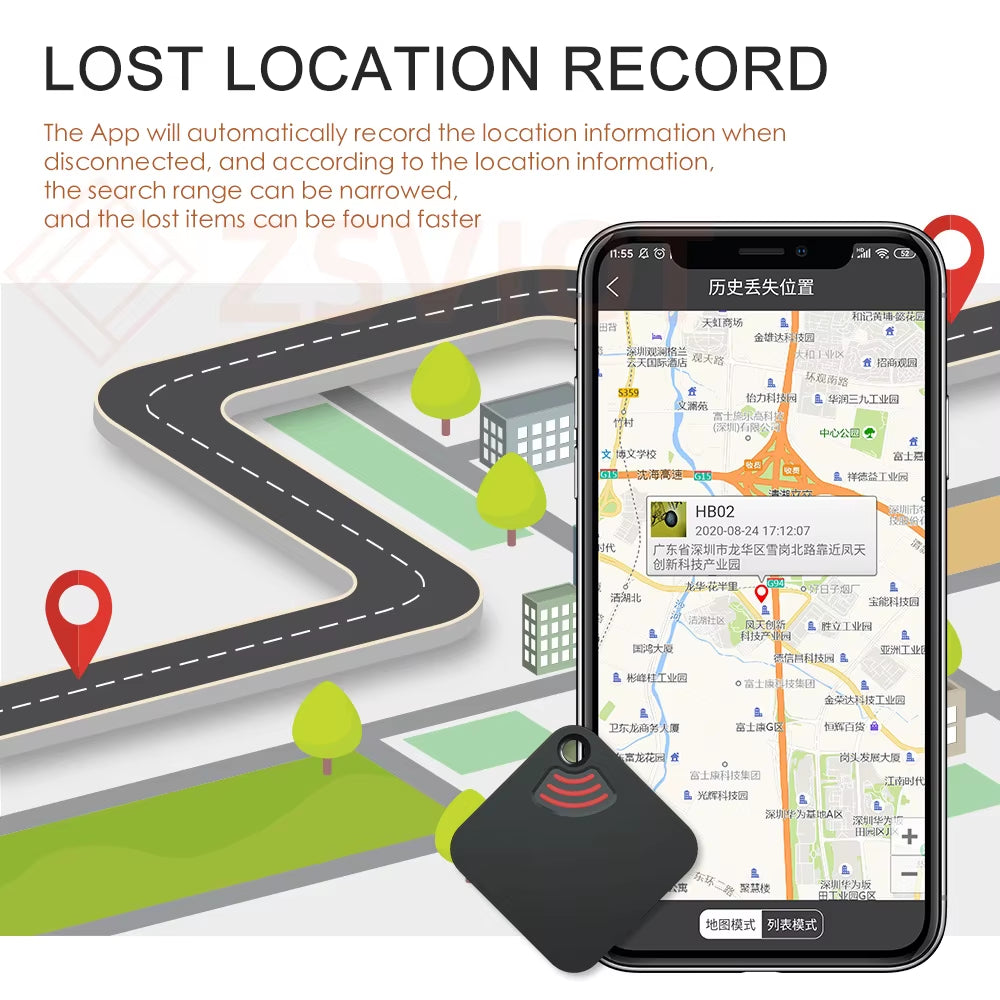 Tuya APP Anti-Lost Alarm Bluetooth Anti-Lost Device Smart Finder Alarm Tile Wallet Keys Alarm Locator Realtime Kids Pets