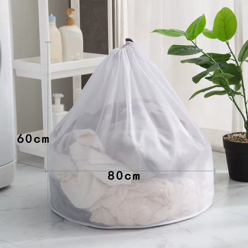 Large Washing Laundry Bag Mesh Organizer Net Dirty Bra Socks Underwear Shoe Storag Wash Machine Cover Clothes
