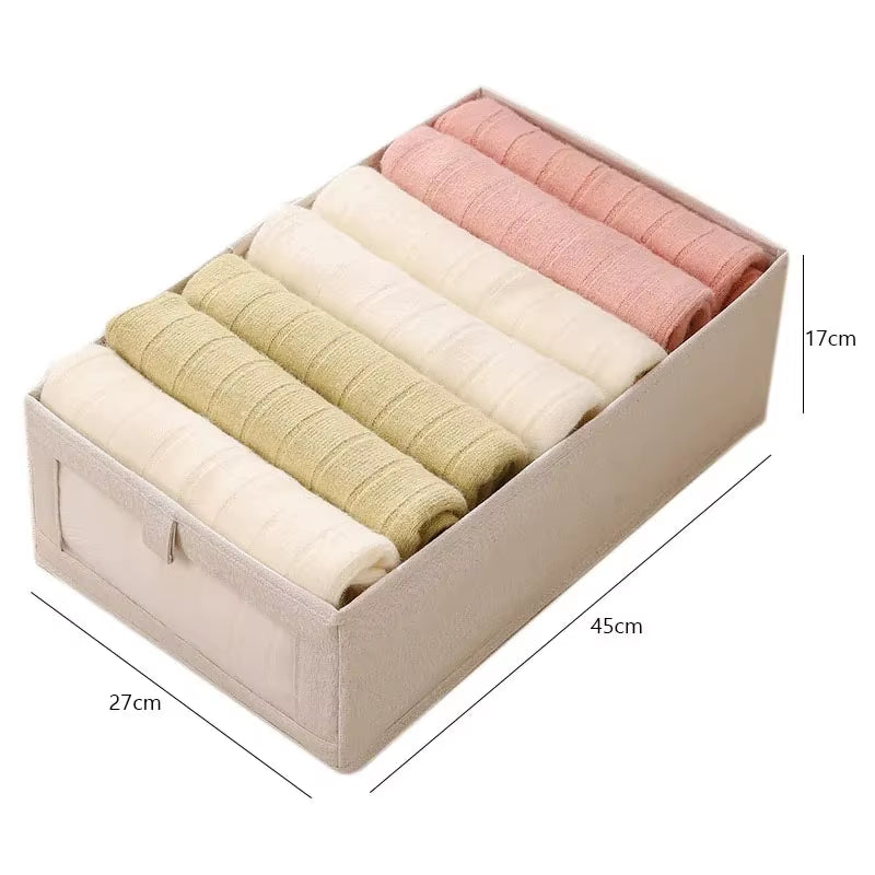 1PC Visible Wardrobe Storage Organizers Cabinet Drawer Clothes Storage Box for T-Shirts Jeans Underwear Pants Organizer Box