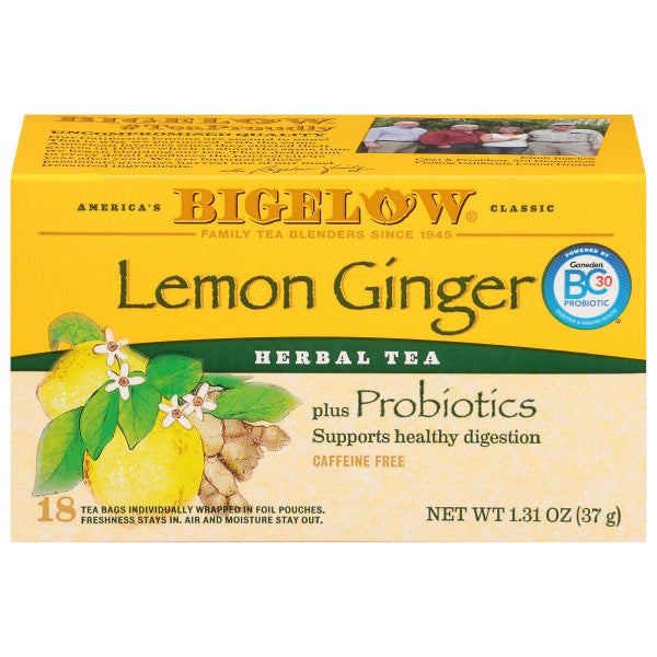 Bigelow Tea Herb Plus Probiotics Lemon Ginger (6x18 Bag )-0