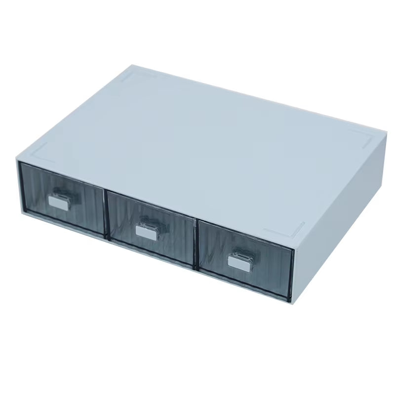 Ins Acrylic Pen Holder Storage Box Desktop Stationery Pen Box Office Transparent Large-Capacity Drawer Makeup Organizer Cosmetic