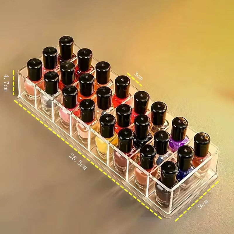 Large 8Girds Makeup Holder Eyeshadow Palette Storage Organizer Cosmetic Case 2In1 Desktop Drawer Storage Box Lipstick Holder