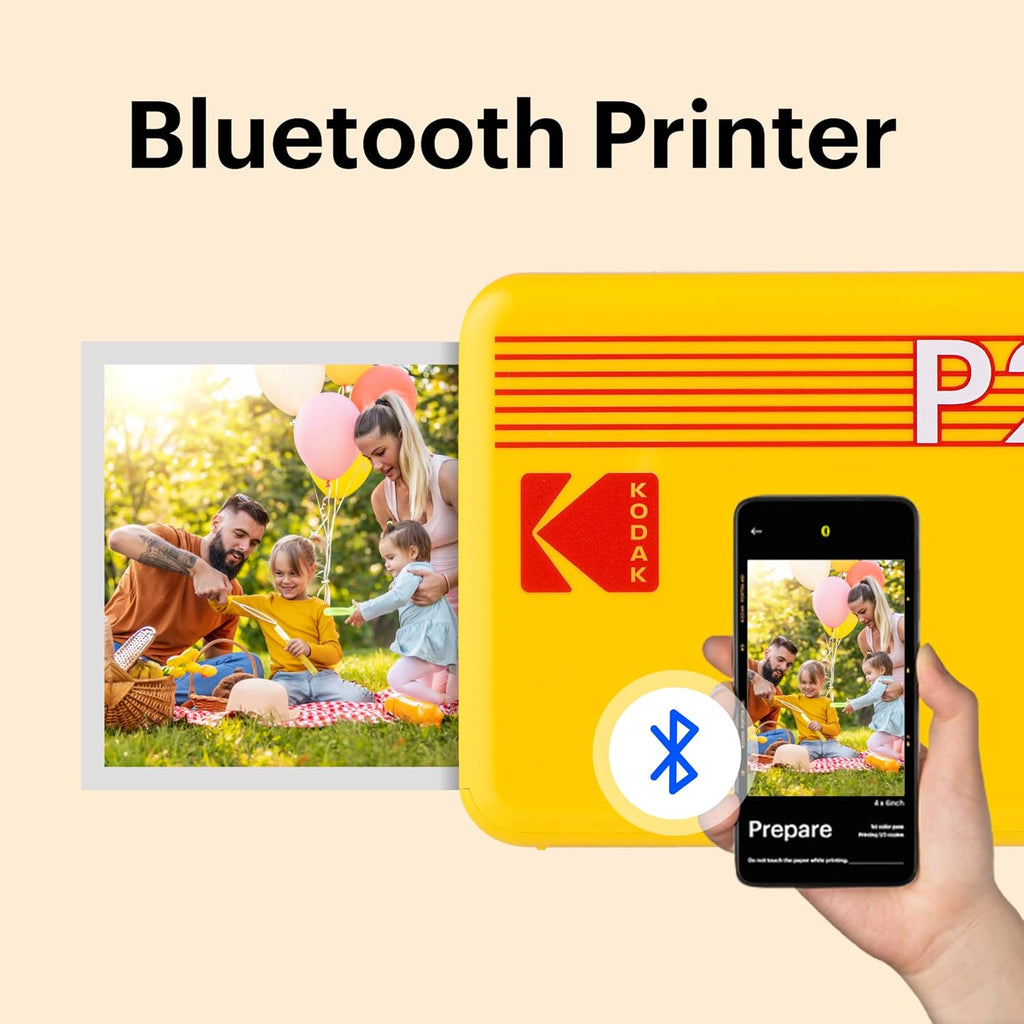 Mini 2 Retro 4PASS Portable Photo Printer (2.1X3.4 Inches) + 8 Sheets, Black