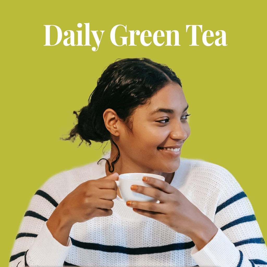 - Honey Ginseng Green Tea, 50 Tea Bags, Tin | Flavored Gourmet Tea | Caffeinated