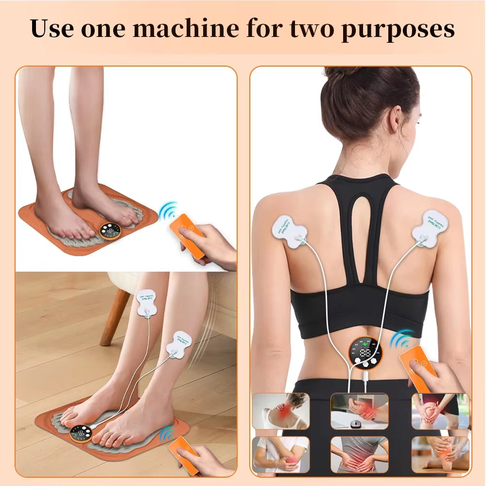F Remote Feet Massager 3D Smart Foot Massage Pad R8 Modes 29 Levels Foot Relax Muscles Slim Legs Foot Massage Pad
