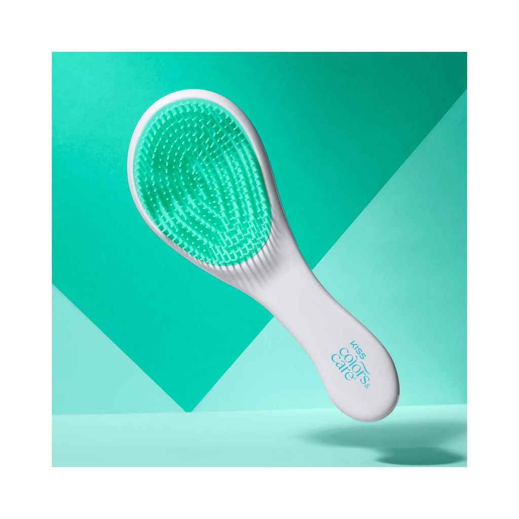 Easy Grip Detangler Brush, Slip-Proof Ergonomic Handle, Unisex, White