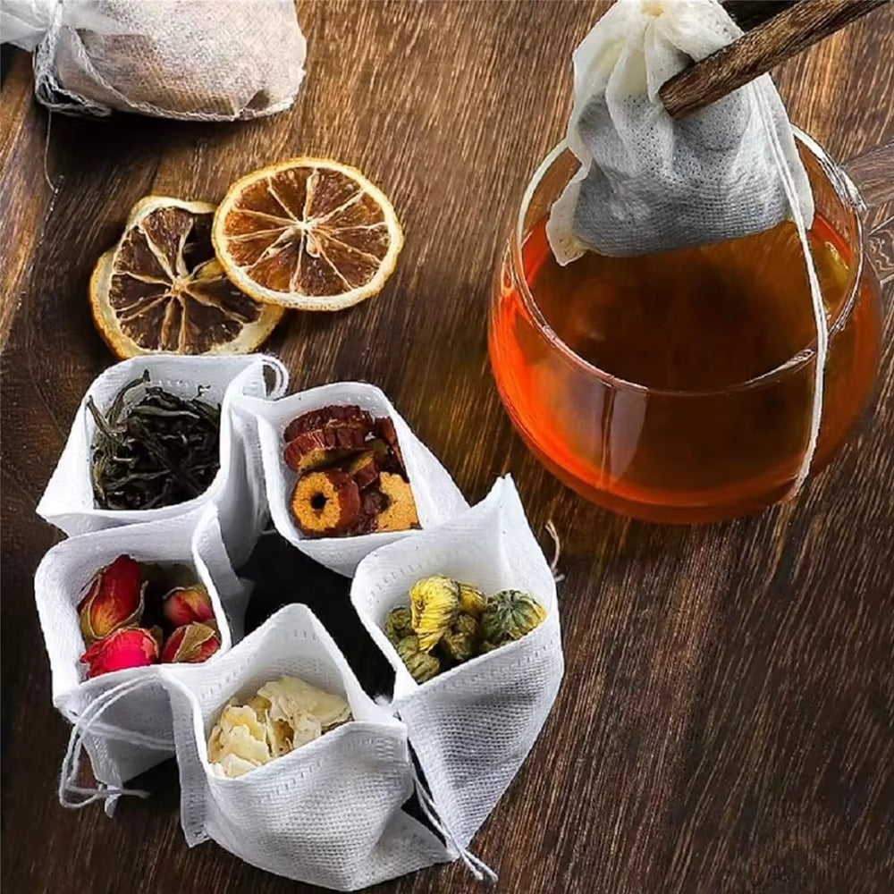 100-2000Pcs Disposable Tea Bags Filter Scented Tea Bags with String Heal Seal Paper for Kitchen Loose Leaf Tea Coffee Spice Herb