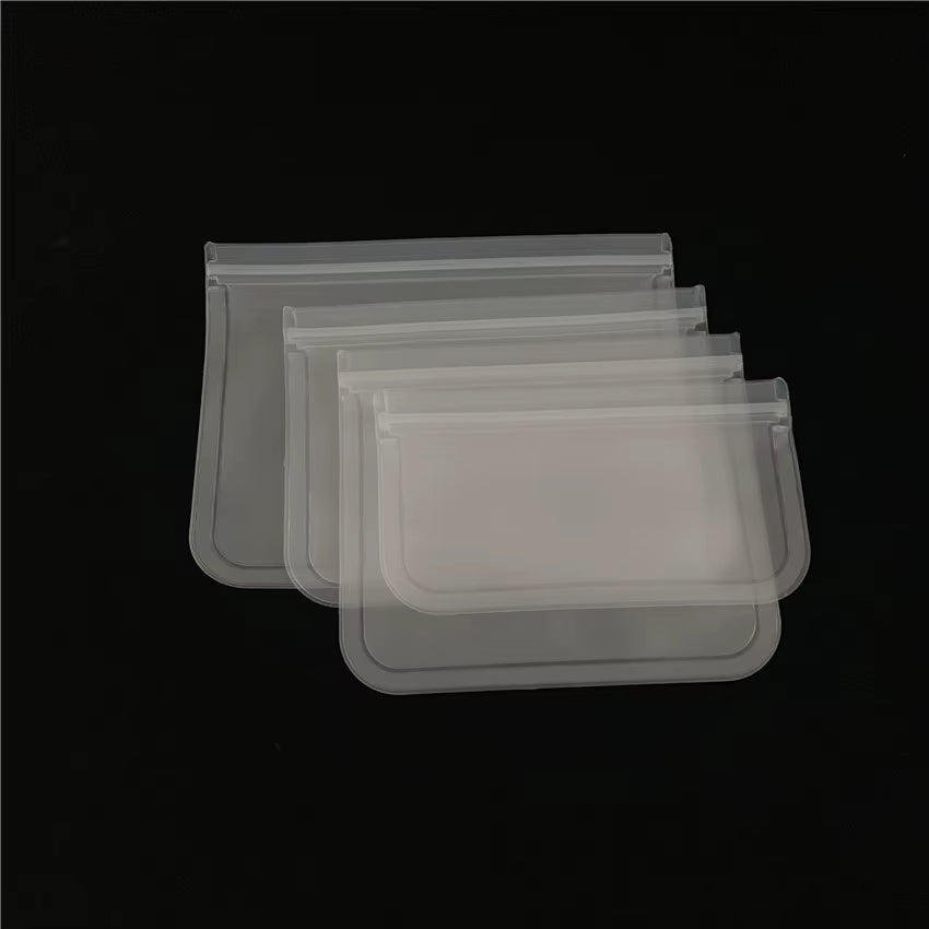 Eco Friendly PEVA Reusable Zipper Bags for Sweets Food Storage Bags Freezer Safe Leakproof Gift Wrapping Bags Home Organizer