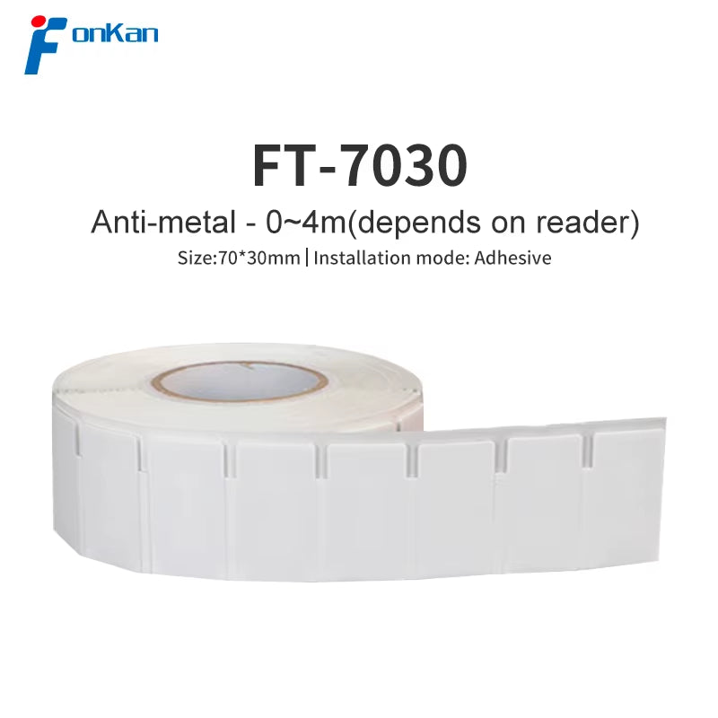 100Pcs  UHF Label 860Mhz 960Mhz Impinj Monza R6P Flexible Printable Anti-Metal RFID Tag