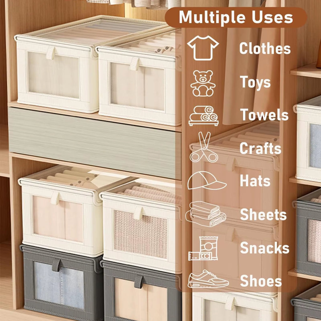 Large-Capacity Household Clothing Storage Box Enlarged and Thickened Folding Storage Box Suitable for Cotton Quilts down Jackets