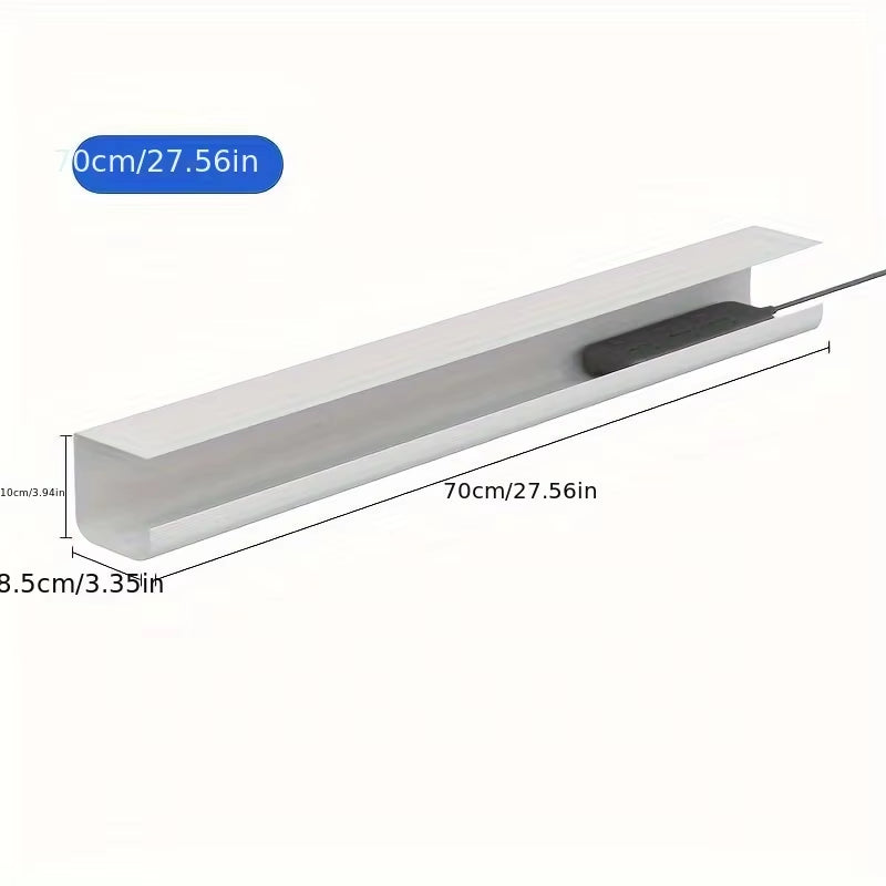 Undertable Cable Management Rack without Punching Storage Box Computer Desk Bottom Wire Fixing Plug Arrangement