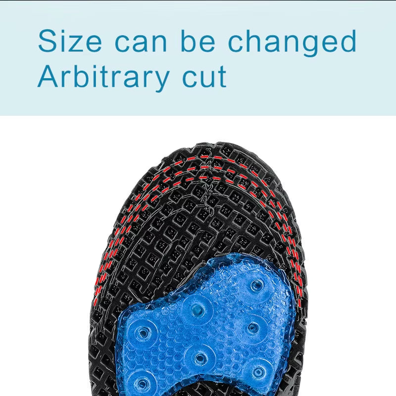 Running Sport Basketball Insoles Silicone EVA Insoles Silicone Shoes Pads for Plantar Heel Shock Absorption Pads Soles Insert
