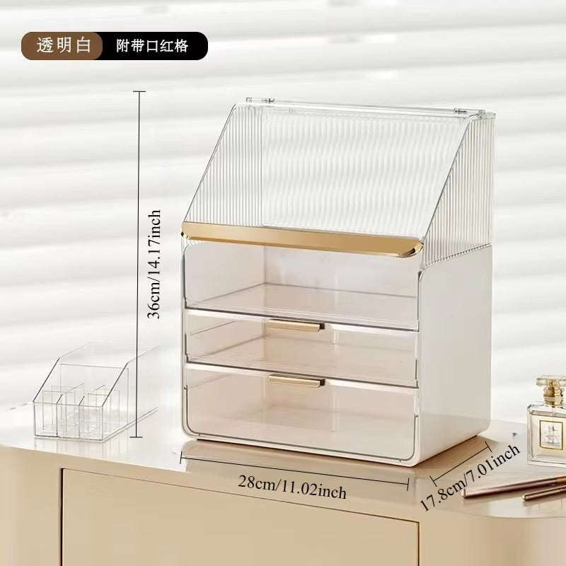 Desktop Makeup Container Drawer Large Box Cosmetic Large Capacity Storage Nail Jewelry Container Sundries Lipstick Organizer