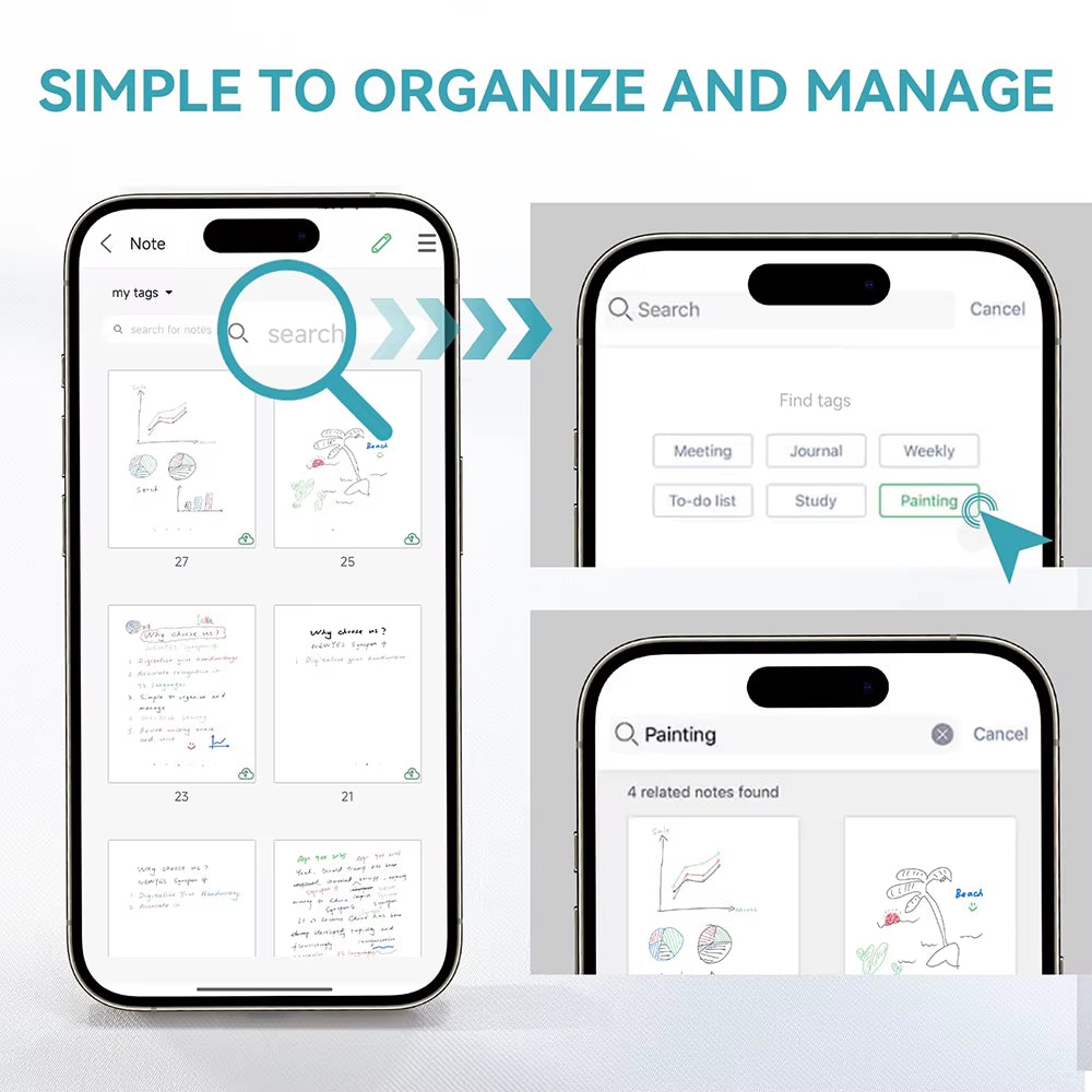 Syncpen 4 Smart Pen with Digital Notebook Digital Pen Sync Pen Erasable Gel Pen Bluetooth Wireless OCR with Notepad