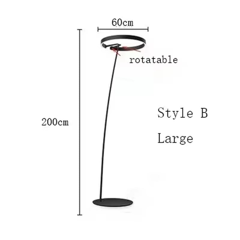 Ring Fishing Floor Lamp Room Decor Golden Long Pole Modern Simple LED Minimalist Light Luxury Designer Vertical Table Lamps
