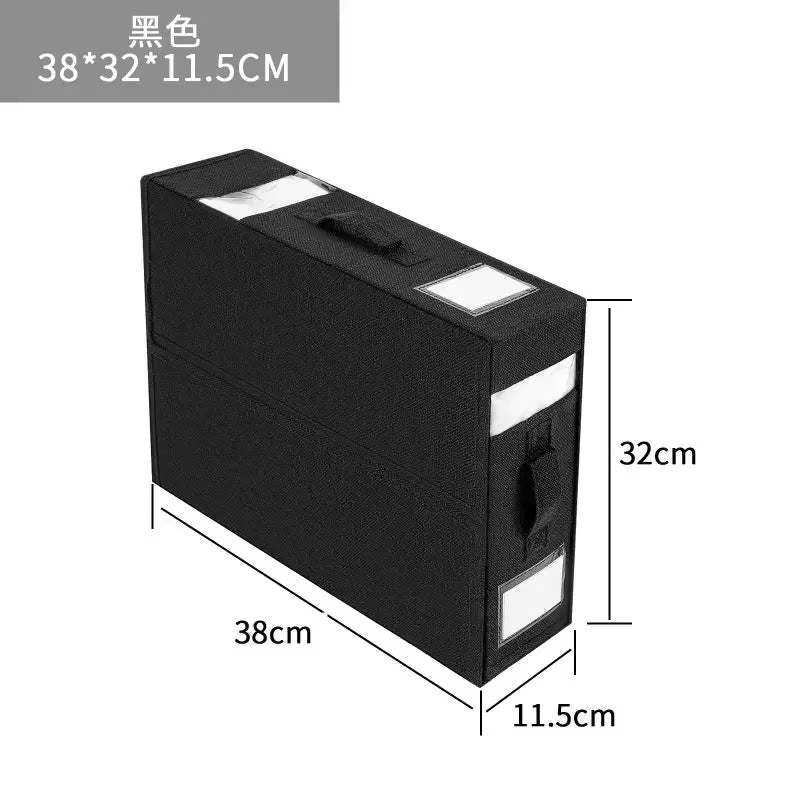 Foldable Closet Storage Bins Air and Dust Resistant Folding Bed Linen Organizer Window Clothes and Sheets Storage Box