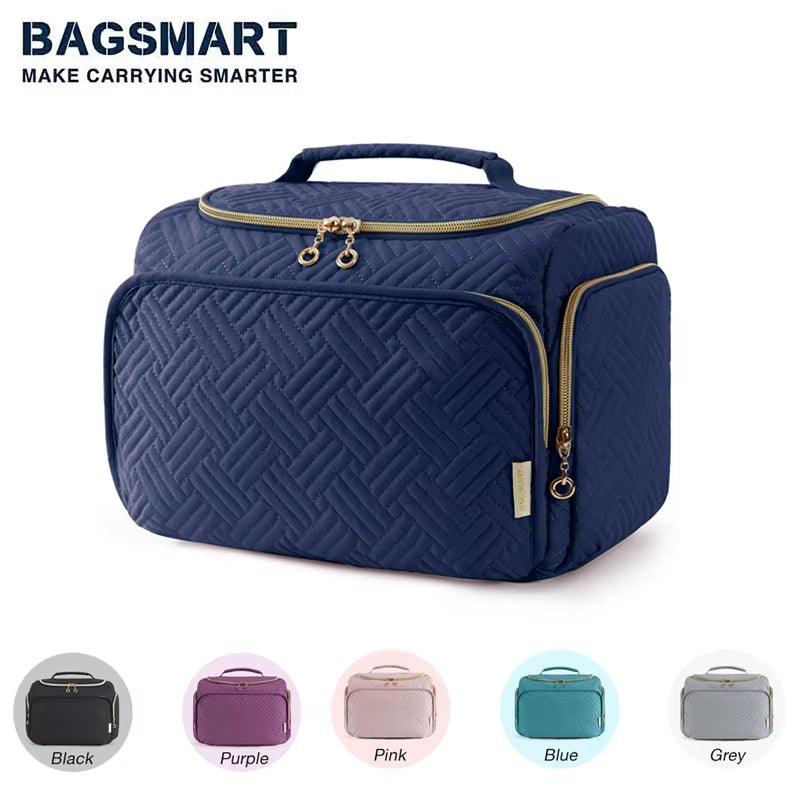 Cosmetic Bag for Make up Cases Large Capacity Makeup Organizer with Handle Waterproof Travel Toiletry Storage