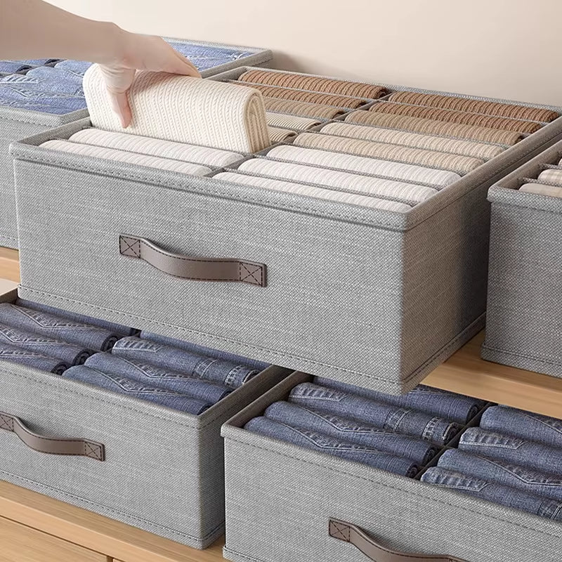 Closets Clothes Organizer Pants Jeans Storage Box Cabinet Organizer Drawers Underwear Socks T-Shirt Wardrobe Storage Organiser