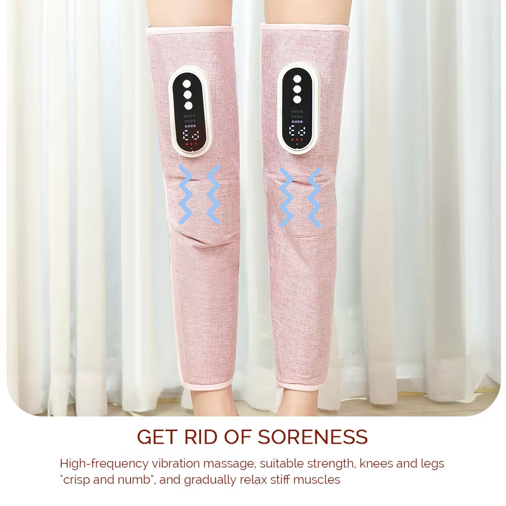 Electric Leg and Knee Massager Wireless Thigh Calf Vibration Massager Air Pressure Leg Relaxation Kneading Massager